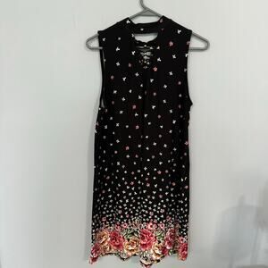 No Boundaries Sleeveless Floral Mini Dress Size Large / 11 - 13